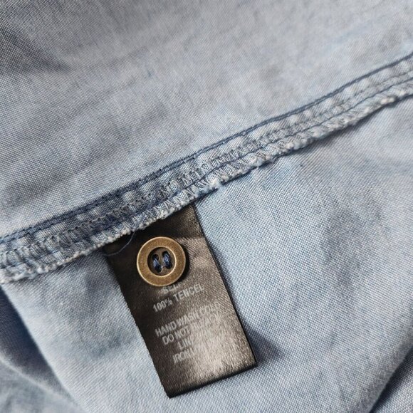 Lulus Women's XS Chambray Shirt Dress - Picture 3 of 8
